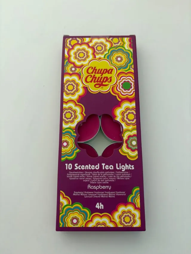 Chupa Chups Waxinelichtjes met geur 10 stuks - Raspberry