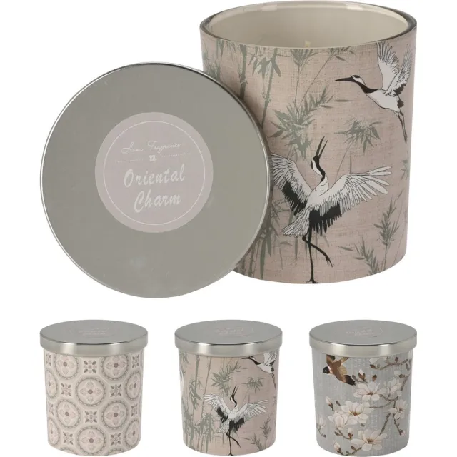 H&S Decoration kaars - decoratief glas- per set van 3 - kaarsen - woondecoratie - kerst - kerstcadeautjes ivoor/creme