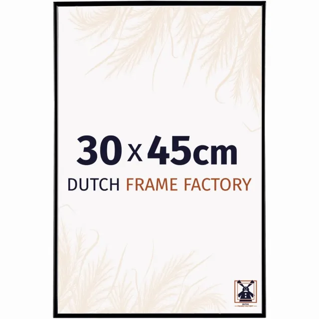 Dutch Frame Factory Fotolijst 30x45 cm - Kunststof - Zwart Hoogglans - Easy