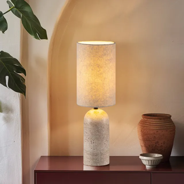NOUS Living tafellamp Hampton (Ø15x46 cm) Naturel