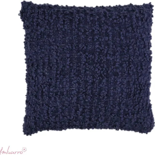 Imbarro Sierkussen - Kussen - 100% Acryl - Handgeweven - Purple - 50x50 Donkerpaars