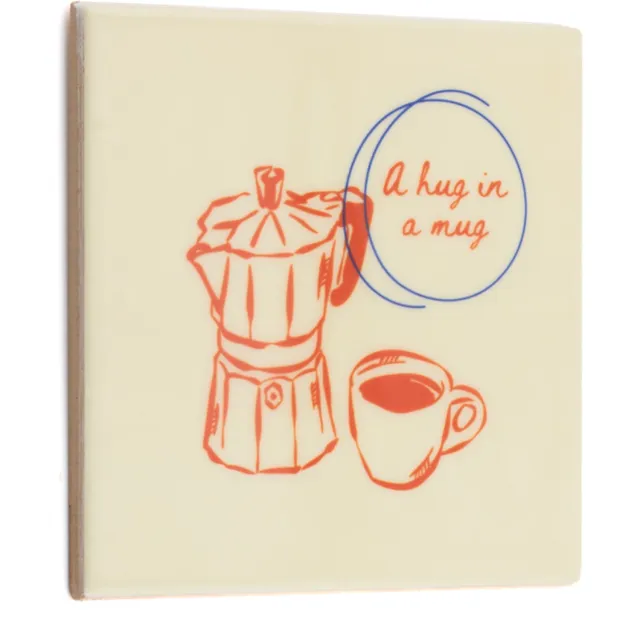 homebound by ky Tegeltje hug in a mug Rood