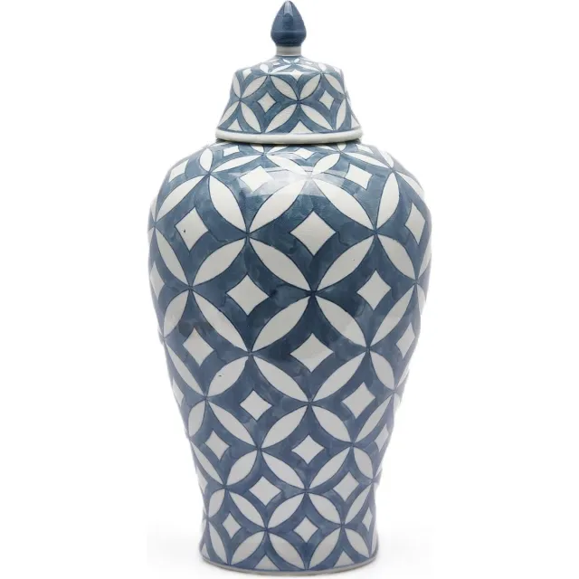 EDG Vaas - Keramiek - blauw - D24 x H47 cm