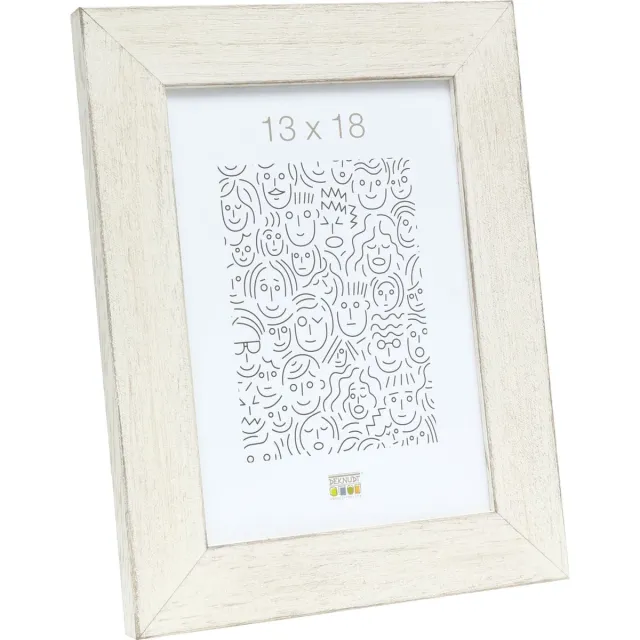 Deknudt Frames fotolijst S49BS1 - wit geschilderd - foto 13x18 cm