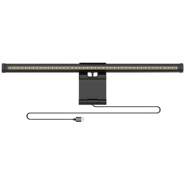 Rifty. Rifty Monitor Light Bar - Monitor Lamp USB Dimbaar - Schermbalk Beeldscherm Lamp - 5 Kleurtemperaturen - Anti Reflectie - Oogvriendelijke Bureauverlichting voor PC, Laptop, Thuiswerken & Gaming Zwart