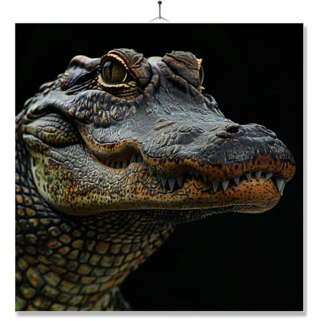 MC Living Tegel Met Opdruk | Geschenk | Dier | Closeup | Krokodil Ontwerp 1