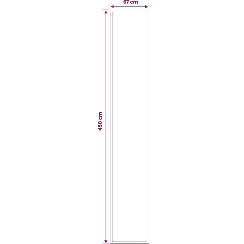 vidaXL Tapijtloper FLORNES Geweven Grijs Strepen 67 x 450 cm PP 7 mm, foto 3