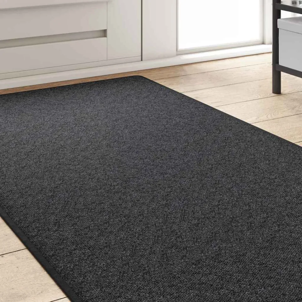 vidaXL Tapijt Loper Donkergrijs 80 x 500 cm 100% Polypropyleen middelgrijs, foto 3