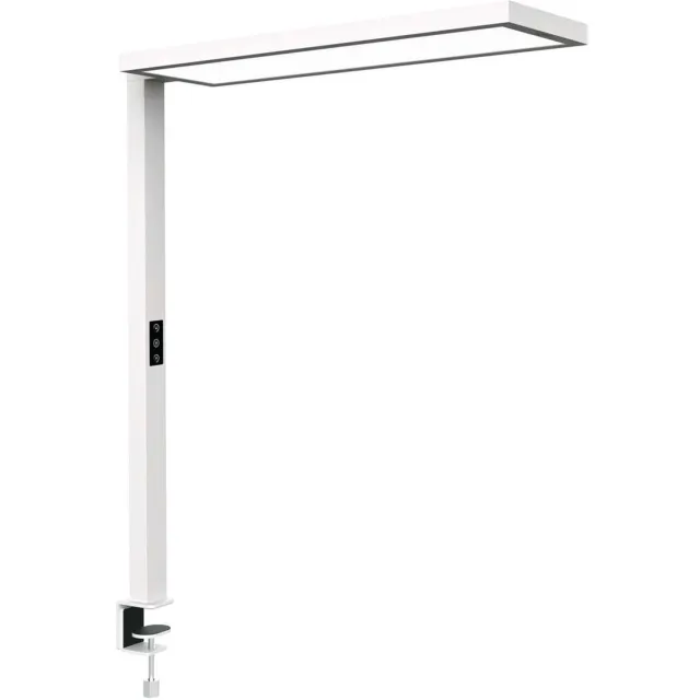 Maul MAULsenja Bureaulamp - LED - Aluminium - Wit - Dimbaar - Tafellamp met Klem
