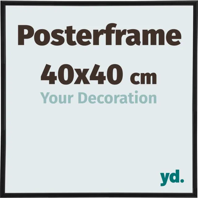 yd. Your Decoration - Posterlijst 40x40 cm - Kunststof - Zwart Mat - Paris