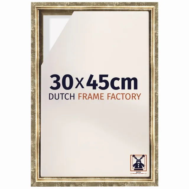 Dutch Frame Factory Baklijst 30x45 cm - Goud Antiek - Geschikt voor Canvasdoek - MDF Baklijst Lausanne