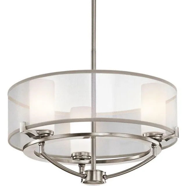 Arafura Lighting Moderne Saldana Kroonluchter met kap | 3 lichts Geen
