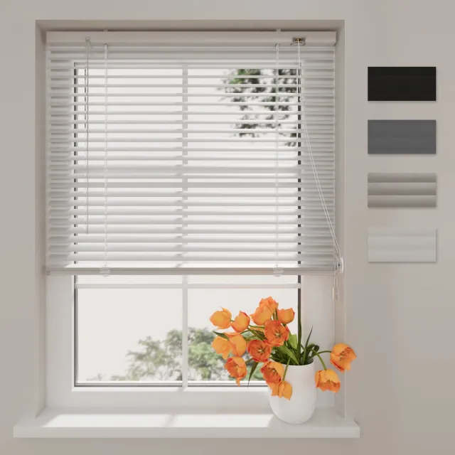 DTCH Aluminium Jaloezie Easy - 25 mm - White - 220 x 175