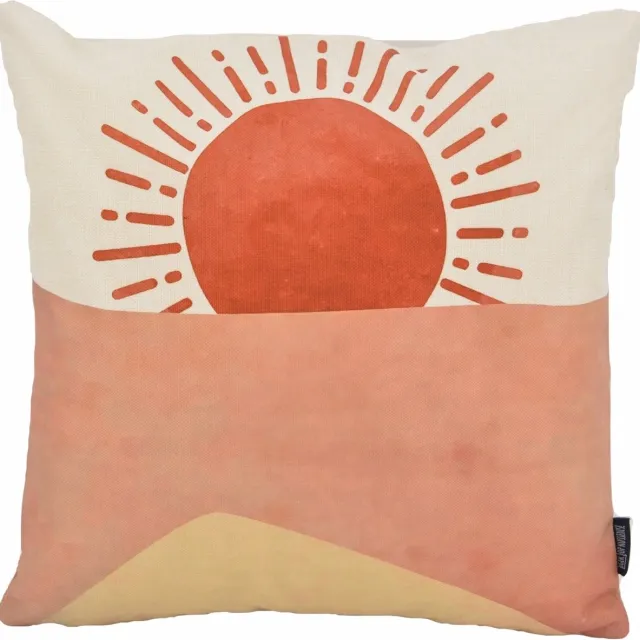 Gek op Kussens! Sierkussen Sunset | 45 x 45 cm | Katoen/Linnen Multi