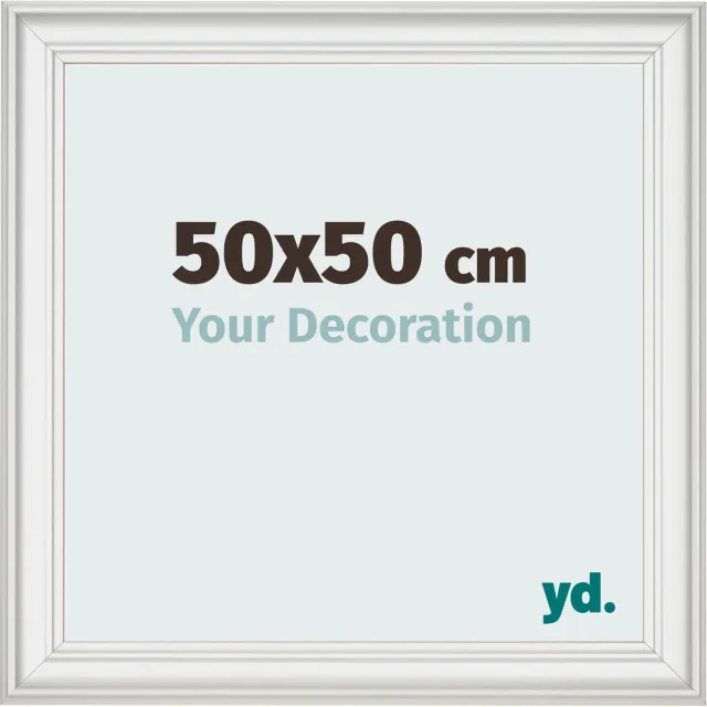 yd. Your Decoration - Fotolijst 50x50 cm - MDF - Wit Geveegd - Lazio