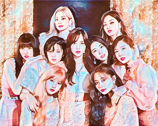 Passion For Art K-POP TWICE 2 - Poster - 30 x 40 cm beige