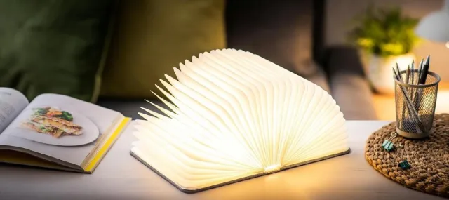 Gingko Smart Book Light - large - grijze stof grijs stof