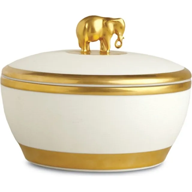 L'OBJET Elephant candle white large Wit