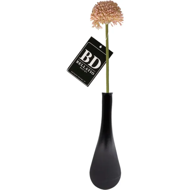 Bellatio Design Sierui Globemaster kunstbloem - losse stelen - zalmroze - 44cm - Natuurlijke uitstraling