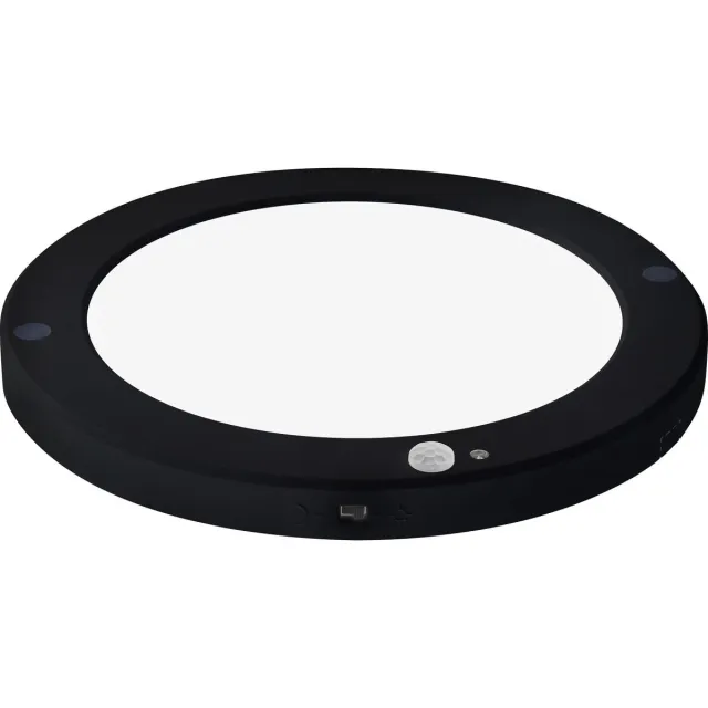 Horoz Electric LED Plafondlamp met Bewegingssensor + Dag en Nacht Sensor - 18W - 6400K Helder/Koudwit - 360° Zichthoek - Opbouw/Inbouw - Rond - Zwart