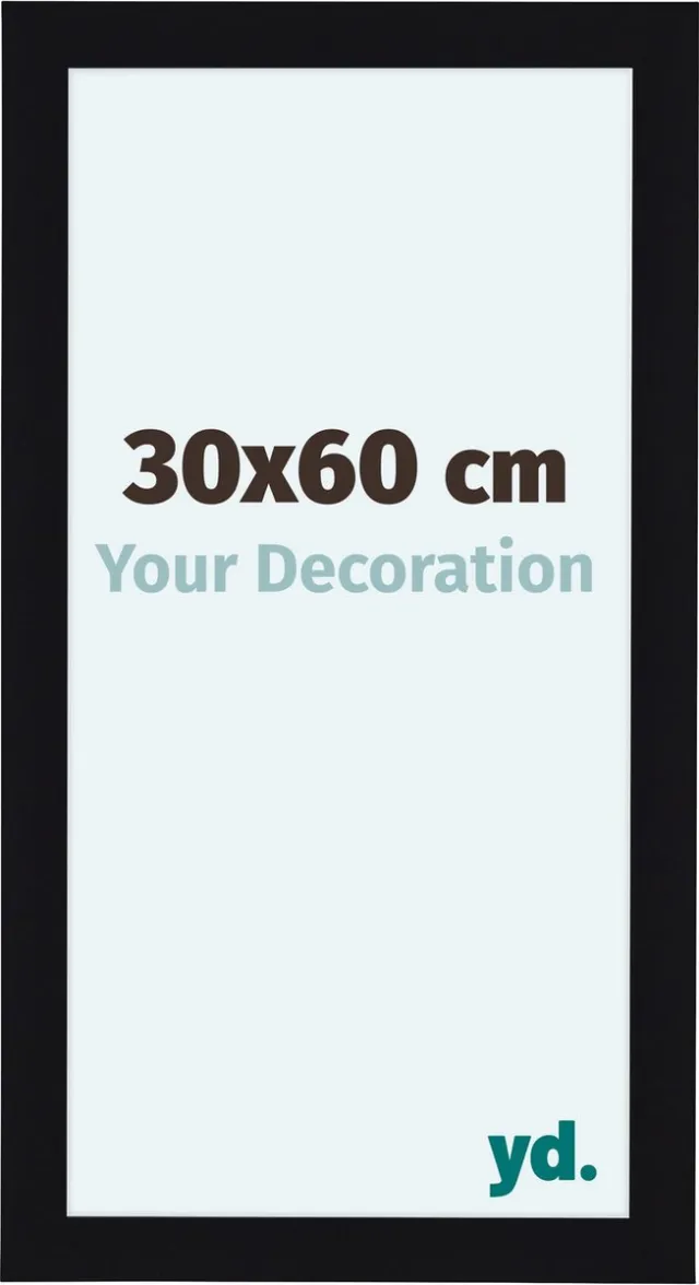 yd. Your Decoration - Fotolijst 30x60 cm - MDF - Zwart Hoogglans - Como