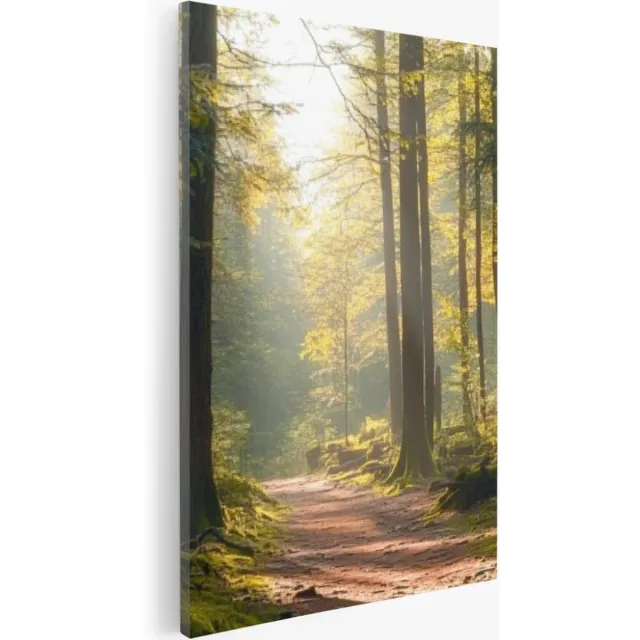 Saammp Canvas Schilderij - Natuur - Bergen - landschap - 40x50 - Foto op canvas - Wanddecoratie - Muurdecoratie Woonkamer - Slaapkamer decoratie - Canvas Print Multicolor