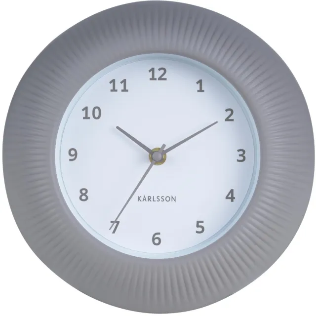 Karlsson Wandklok Tender Rib - Warmgrijs - Ø25cm - Wandklok Scandinavisch
