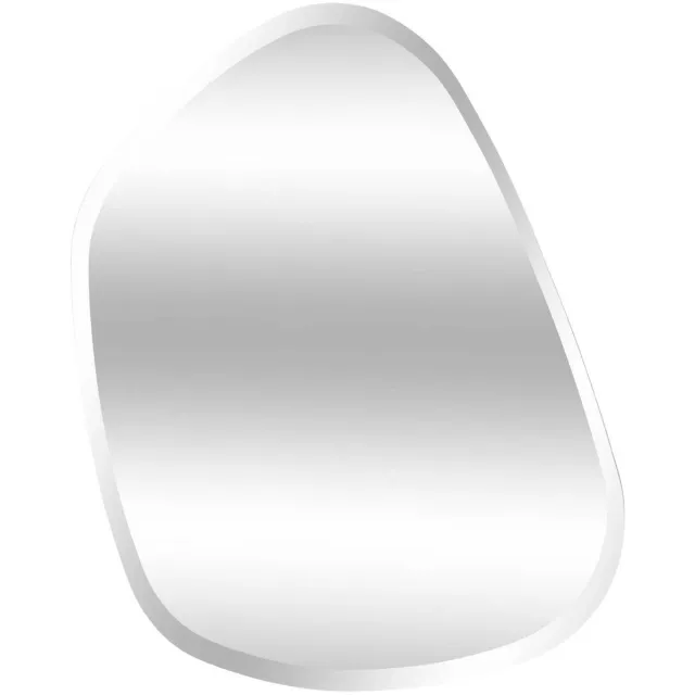 Atmosphera Créateur d'intérieur® Organische wandspiegel met afgeschuinde randen, 68 cm, AIDAN Argent