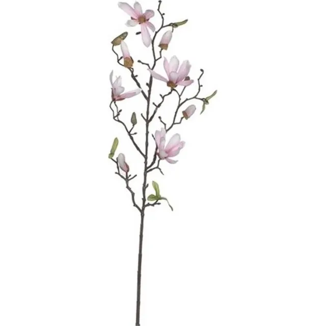Mica Decorations Kunstbloemen - magnolia tree - lichtroze - 80 cm - siertakken - boeket - stelen