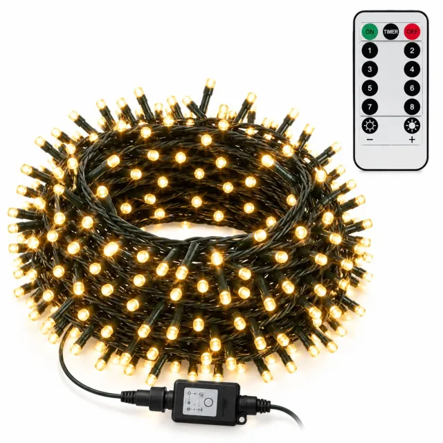 Tremeo Kerstverlichting 50M - Lichtsnoer - Warm Wit - Buiten & Binnen