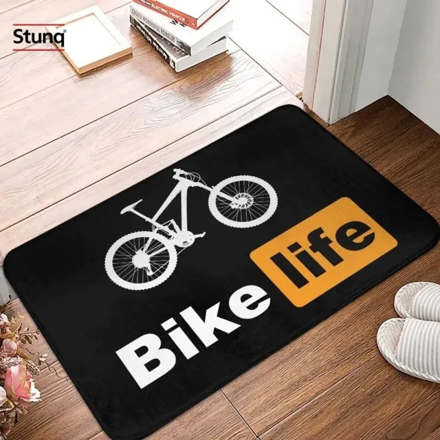 Stunq Antislip Deurmat MTB Fiets 'Bike Life' Zwart