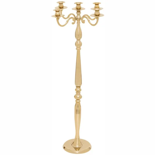 Atmosphera Créateur d'intérieur® Kandelaar met 5 armen, H 100 cm, verguld metaal Doré