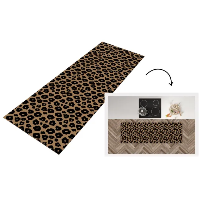KitchenYeah Keukenloper - Loper keuken - Patroon - Jaguar - Stippen - Keukenloper vinyl multicolor, foto 7