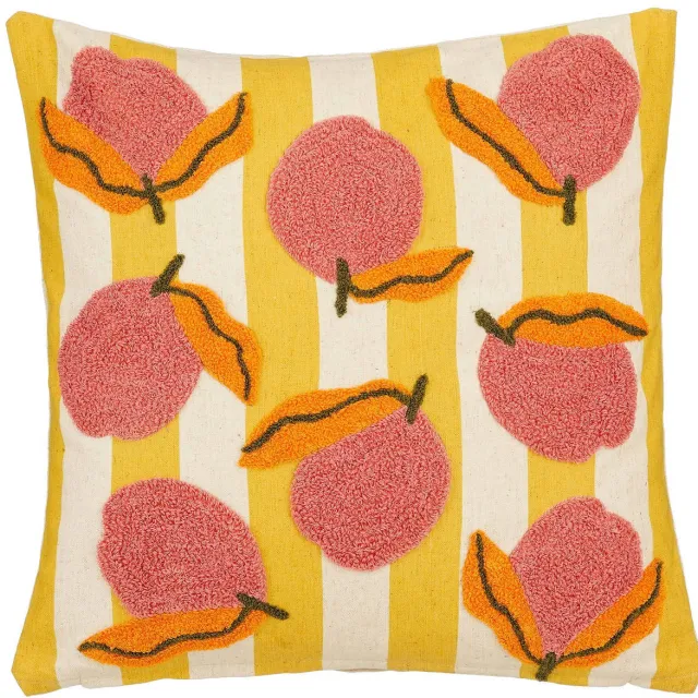 Mica Decorations sierkussen Perzik (45x45 cm) Multi