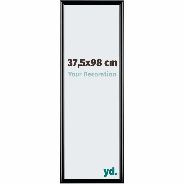 yd. Your Decoration - Fotolijst 37,5x98 cm - Kunststof - Zwart Hoogglans - Bordeaux