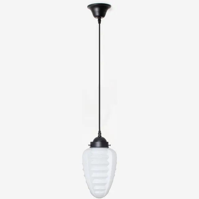 Coloured by Art Hanglamp aan snoer Parole Moonlight - Art Deco Trade Zwart