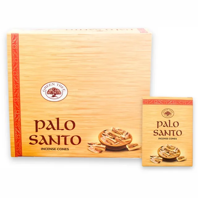 Ruben Robijn Green Tree Palo Santo wierook kegels - doos van 12 Groen