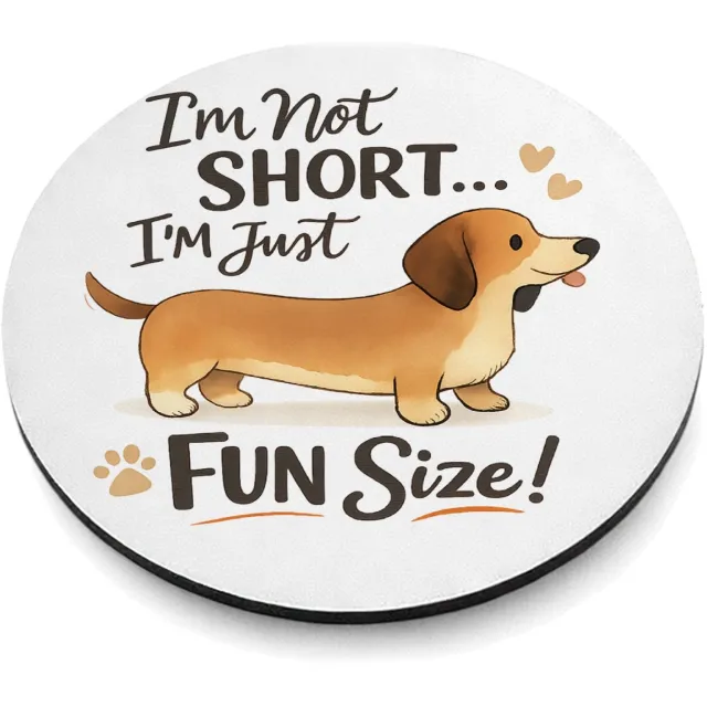 Mr Cadeautjes MDF magnetische fotolijst rond Ø 9,5 - design Een vrolijke dieren-quote met een andere huisdierliefde, opg | cadeau Wit
