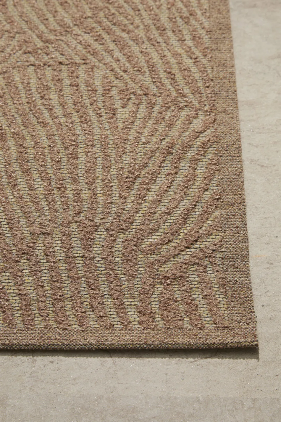 NOUS Living binnen- en buitenvloerkleed beige/terra, foto 5