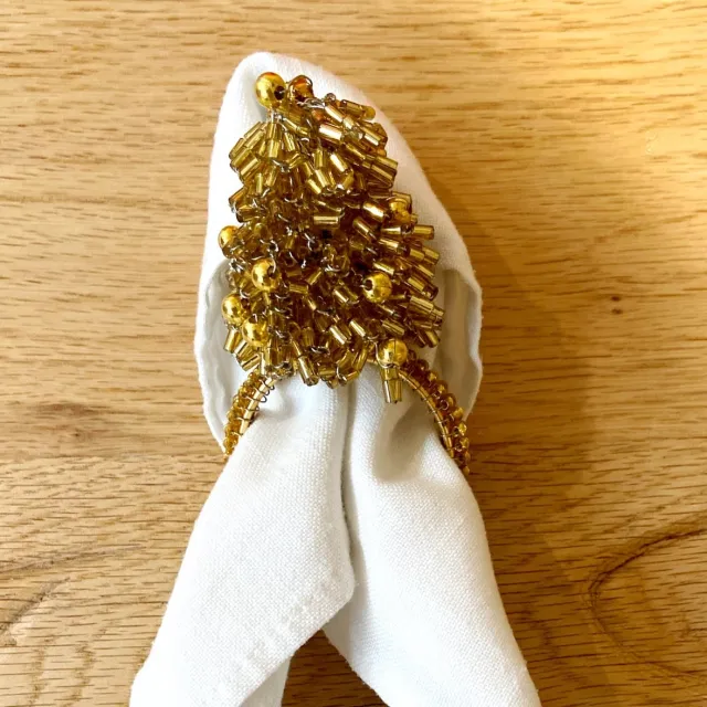 Colmore Gouden Servetringen - Leuke Kerstboom servetring voor kerst- 1 set - 6 stuks
