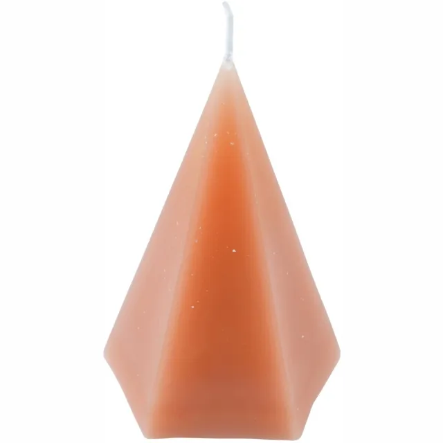 HOMEA Decoratieve kaars in de vorm van een piramide ARTY - roze