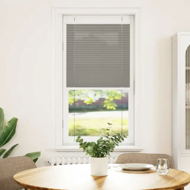 vidaXL Plissé rolgordijn 55x150 cm stofbreedte 54,4 cm antraciet Anthraciet
