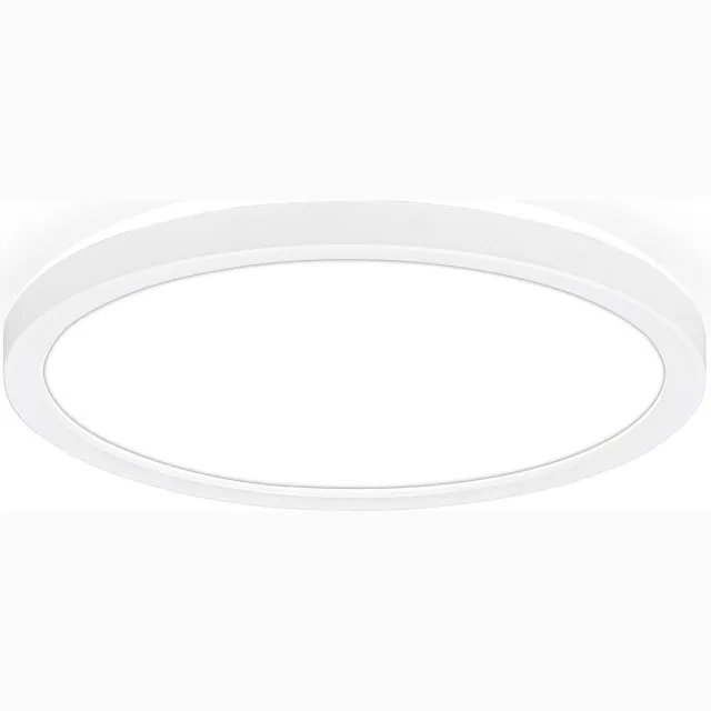 B.K.Licht LED Plafonniére - met indirect licht - led paneel - 24 x 3cm - 4.000K - 16W Wit