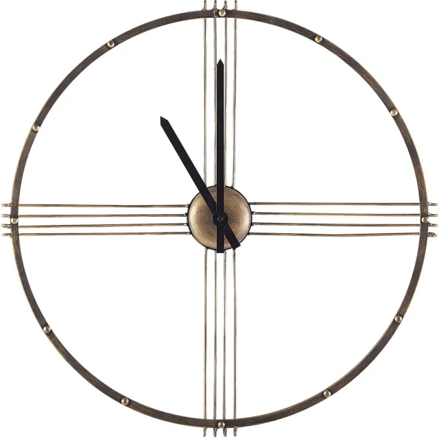 Beliani ASCONA - Wandklok - Goud - Metaal