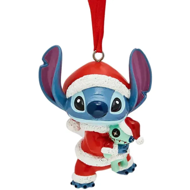 Disney Stitch with Scrump Kerst Ornament rood blauw