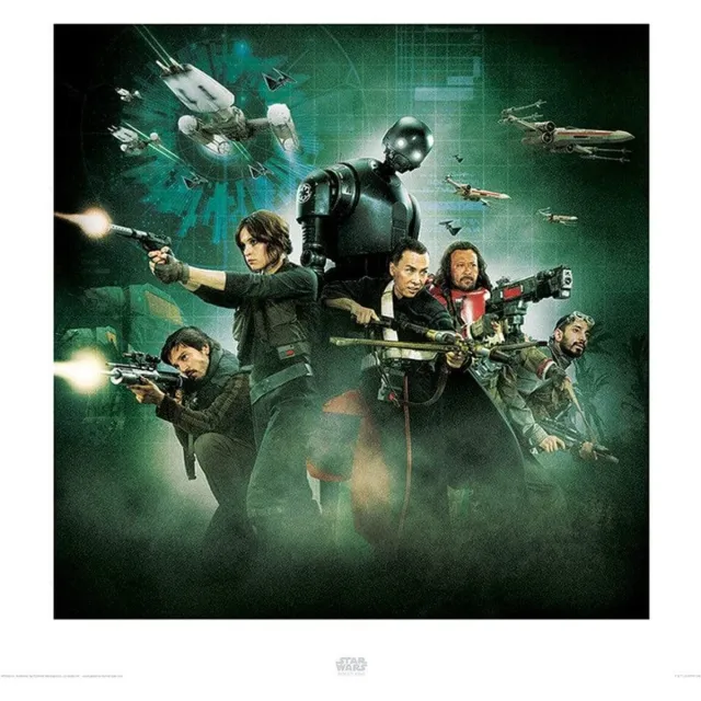 Pyramid Kunstdruk Star Wars - Rogue One Attack 40x40cm Divers