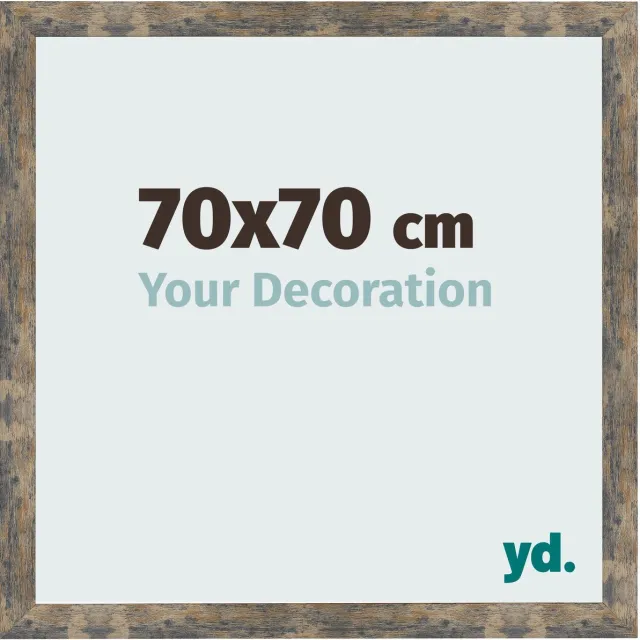 yd. Your Decoration - Fotolijst 70x70 cm - MDF - Blauw Goud Gemeleerd - Bologna