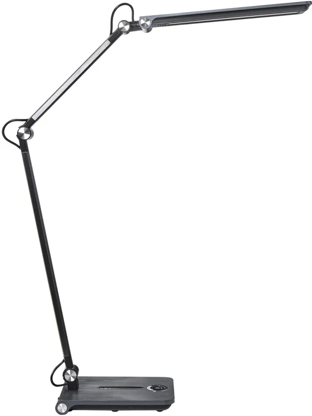 Beliani AQUILA - Bureaulamp LED - Grijs - Synthetisch materiaal