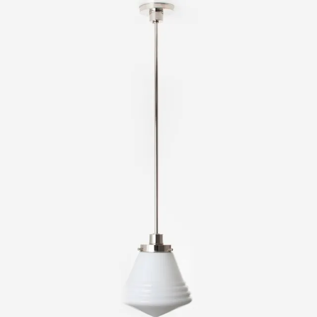 Coloured by Art Hanglamp Luxe School Medium 20's Nikkel - Art Deco Trade