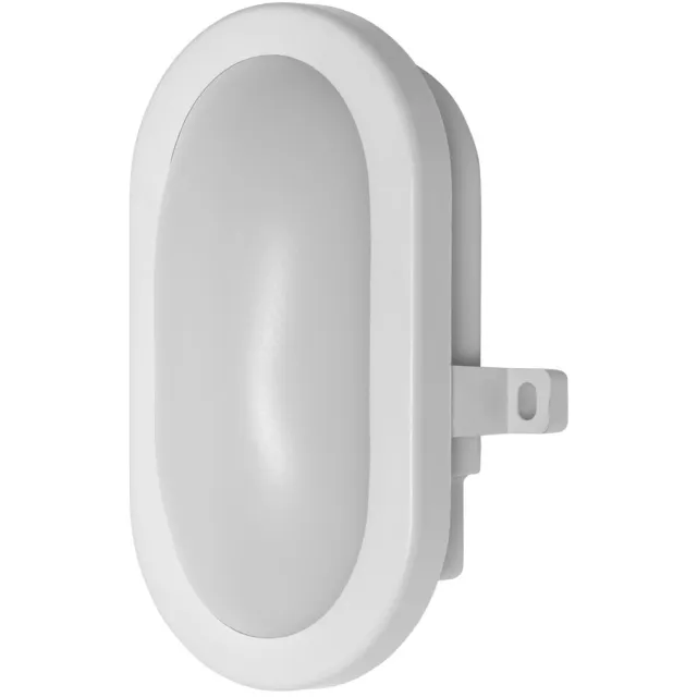 Osram LED-wandlamp 6 W BULKHEAD, 4000 K, 420 lm, IP54, IK06, schokbestendig, witte behuizing van polycarbonaat, stralingshoek 120°, voor kelder en garages
